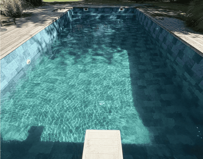 piscine construite par un pisciniste sur la cote basque